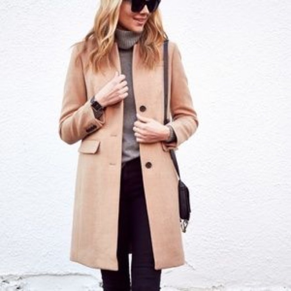 ISO J. Crew Regent Topcoat in Acorn 4P